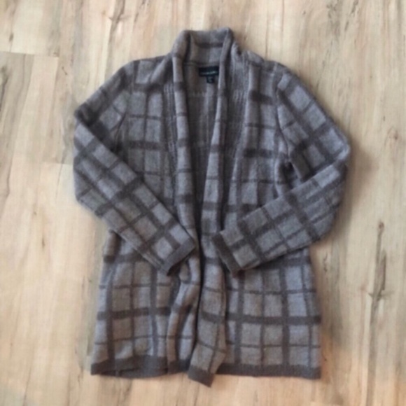 Cynthia Rowley Wool & Alpaca Blend Open Front Cardigan - Picture 1 of 9